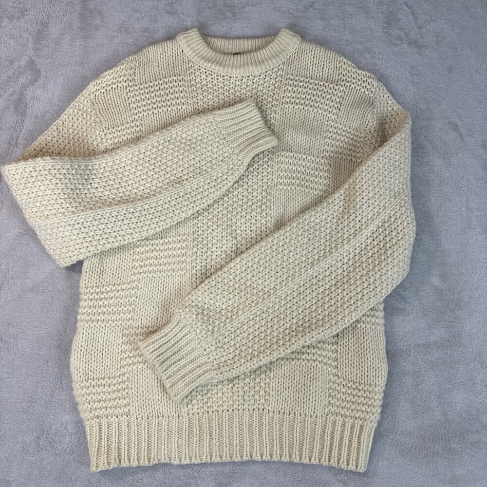 Leonardo Strassi Vintage 60s 70s Knit Fisherman Coastal Cottage Wool Sweater L